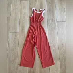 ZARA ribbed orange jumpsuit, girls size 9